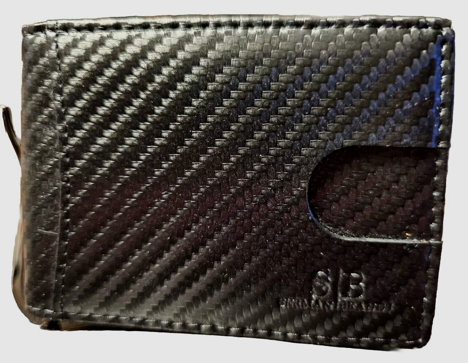 SERMAN BRANDS Mens Slim Bifold Wallet 1.0 RFID Blocking Minimalist Wallet, New