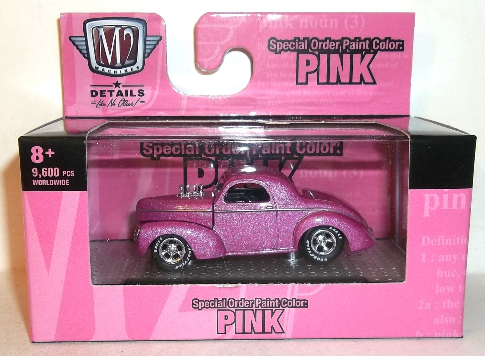 2022 M2 MACHINES 1:64 SPECIAL ORDER COLOR : PINK 1941 WILLYS