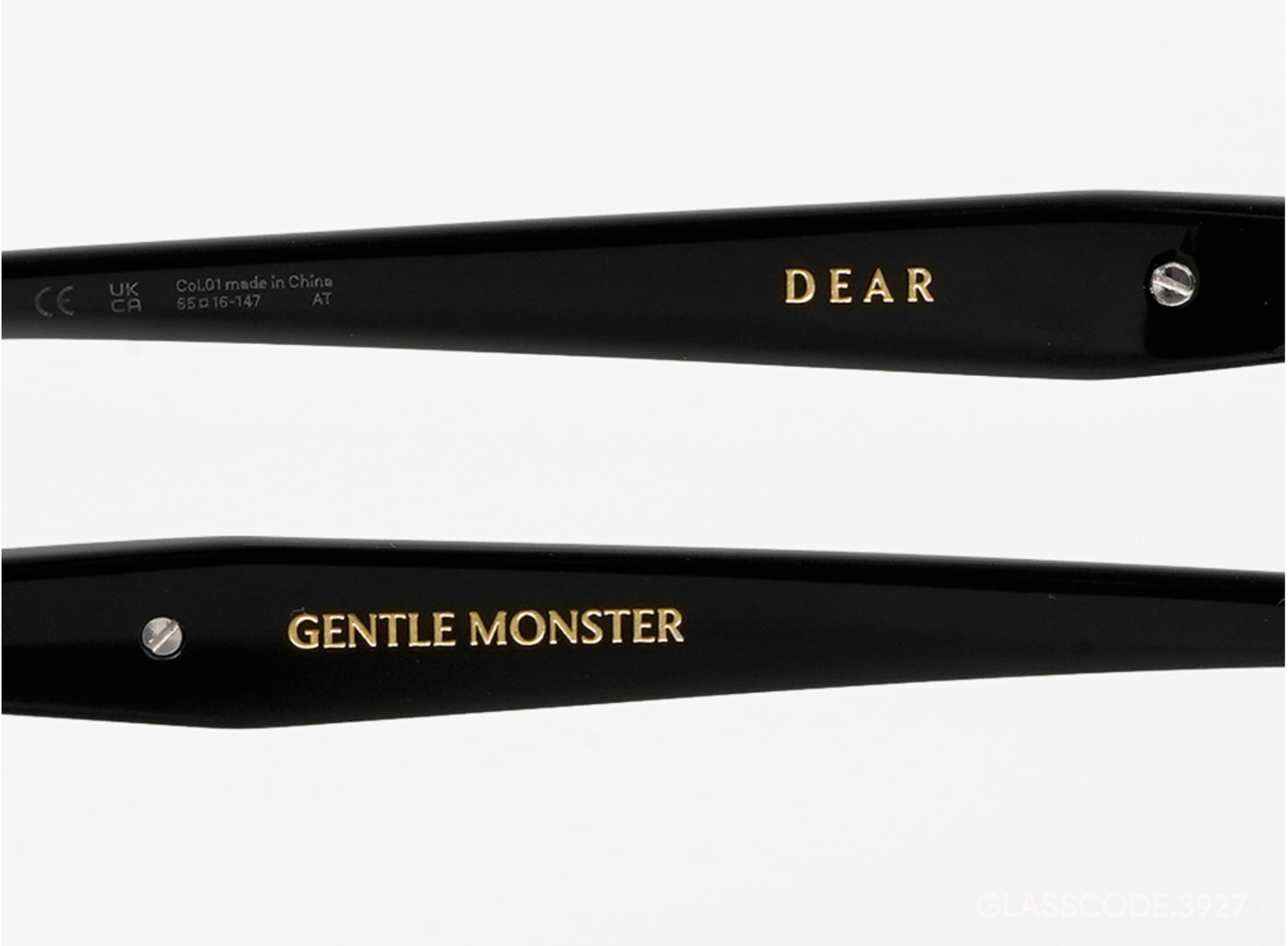 Pre-owned Gentle Monster Authentic  2024 Dear 01 Acetate Black Sunglasses