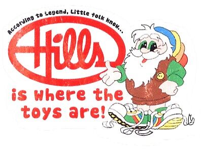Hills ''is where the toys are'' Logo Sticker (Reproduction)