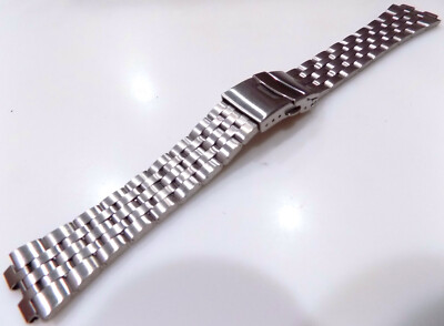 New Mens PEBBLE STEEL Smartwatch Silver Tone Stainless Steel Bracelet Watch Band