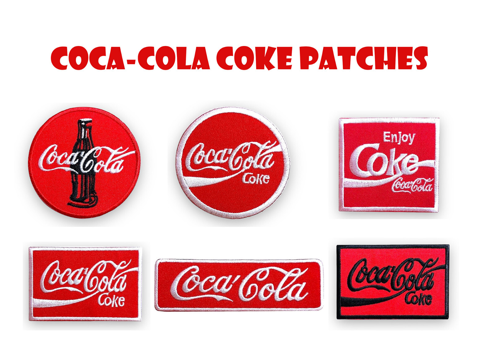 Coca Cola Coke Soda Drinks Embroidered Patches Iron on
