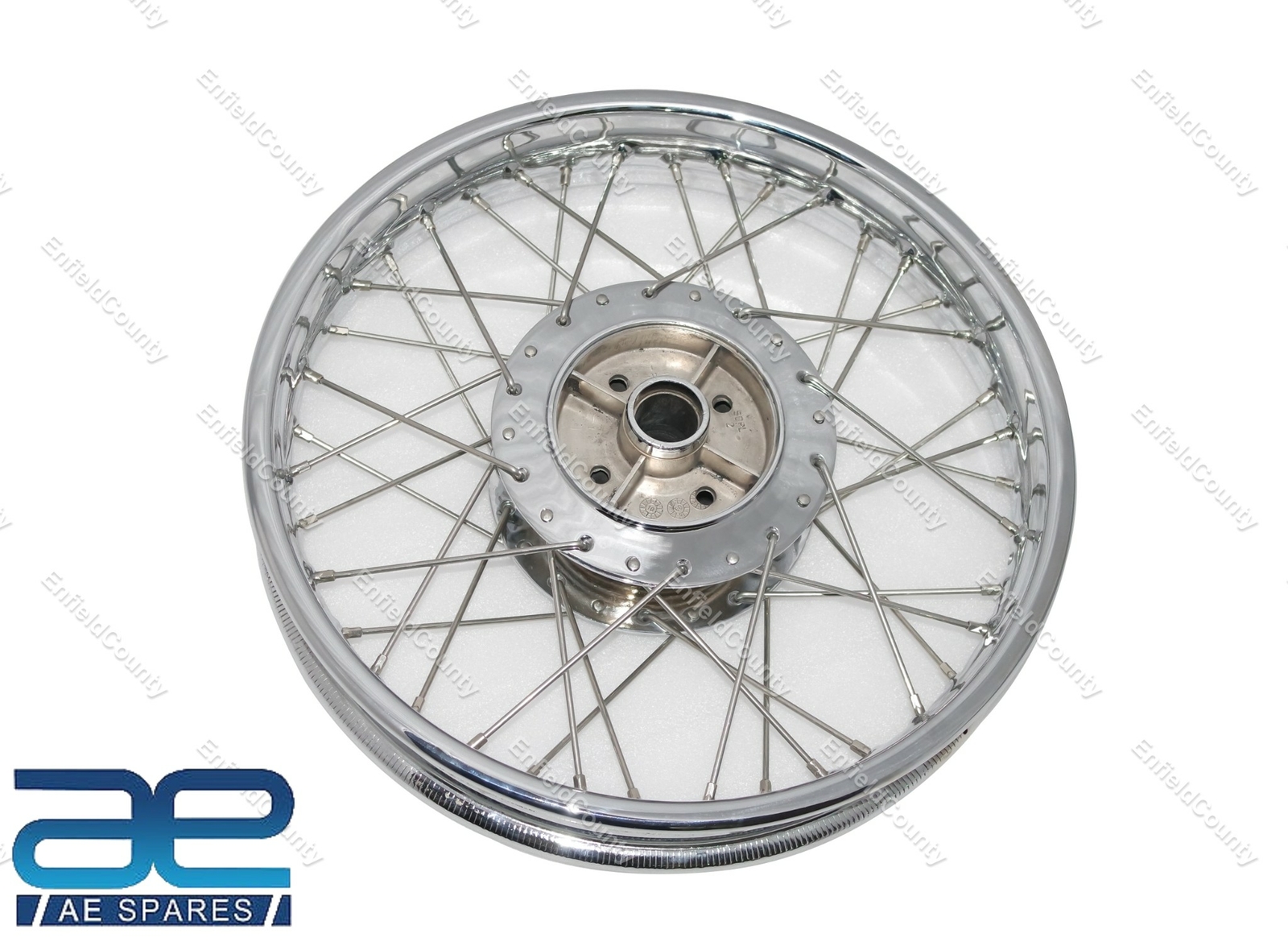 For Royal Enfield Classic 19" Rear Wheel Rim Chrome With Hub & 40 SS Spokes 