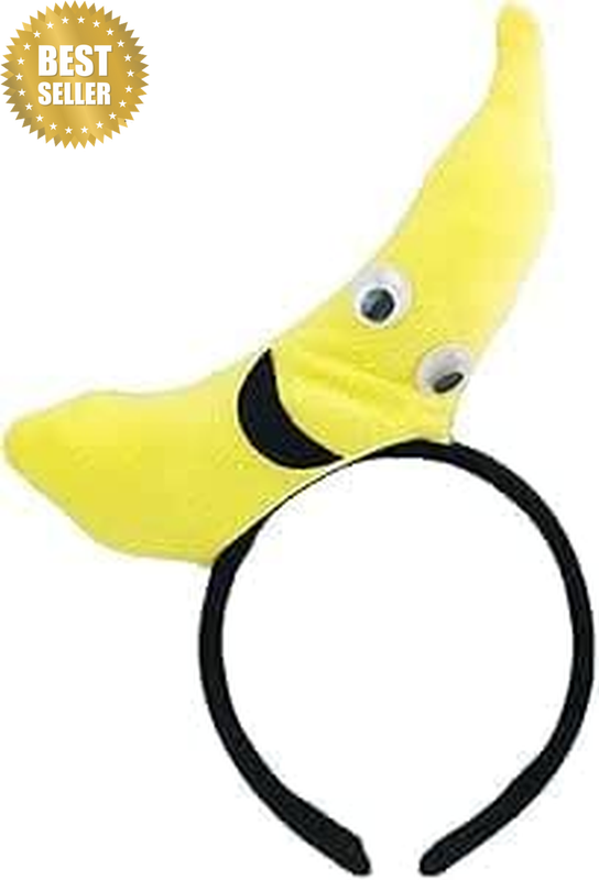 1Pc Yellow Banana Party Hair Band Performance Hair Hair Accessories Plush Headba