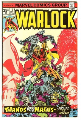 WARLOCK #10 7.5 // ORIGIN OF THANOS & GAMORA MARVEL COMICS 1975