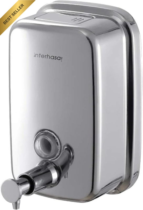 Wall Mounted Stainless Steel Soap Dispenser 1000Ml, Manual Hand Soap Dispenser f