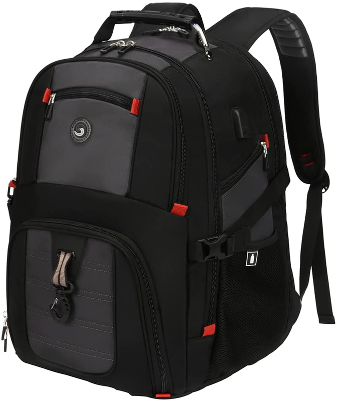 50l Black External Usb Port Spacious Design Rugged Handle