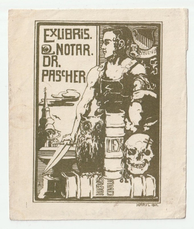Hartl: Exlibris FÃ¼R Dr. Pascher, Notar
