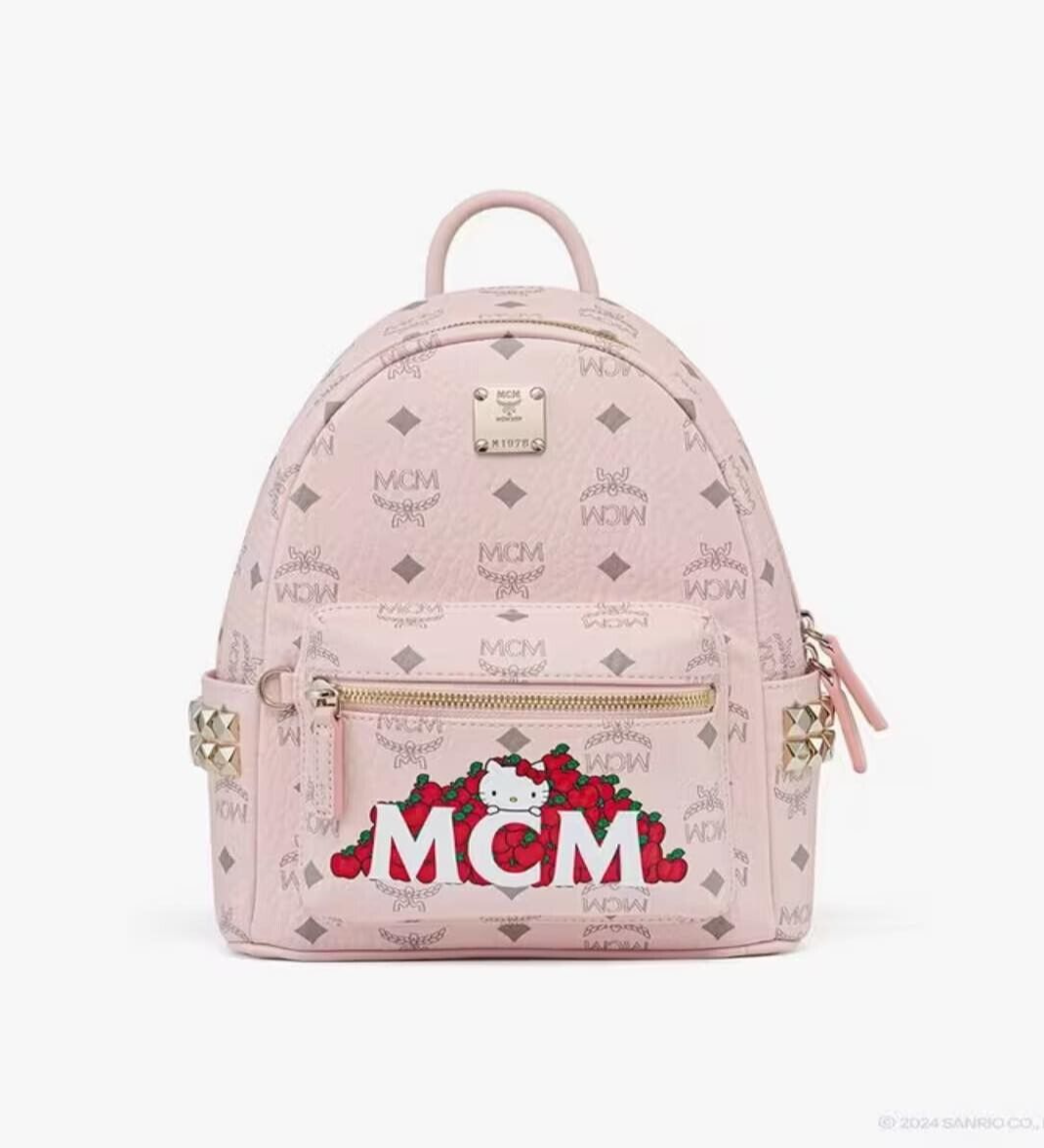MCM x HELLO KITTY 50th Anniversary Stark Side Studs Backpack MCM x HELLO KITTY 50th Anniversary Stark Side Studs Backpack