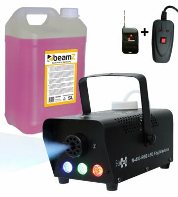 E-Lektron N-410-RGB Nebelmaschine 400W DJ Party LED Effekt inkl. 5L Nebelfluid