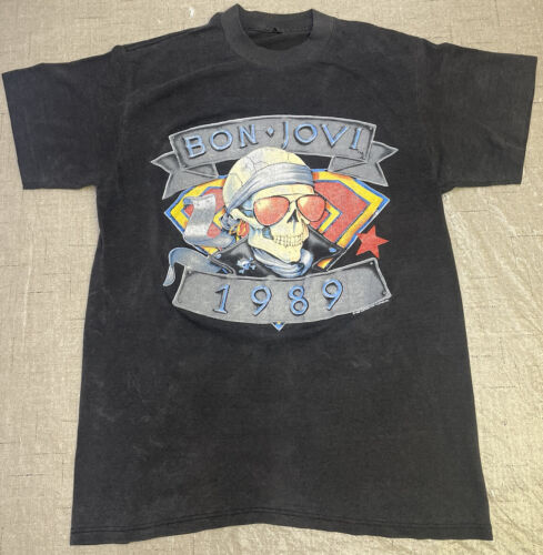 Vintage Bon Jovi 1989 We're Back Kickin' Ass Tour Concert T Vintage Bon Jovi 1989 We're Back Kickin' Ass Tour Concert T