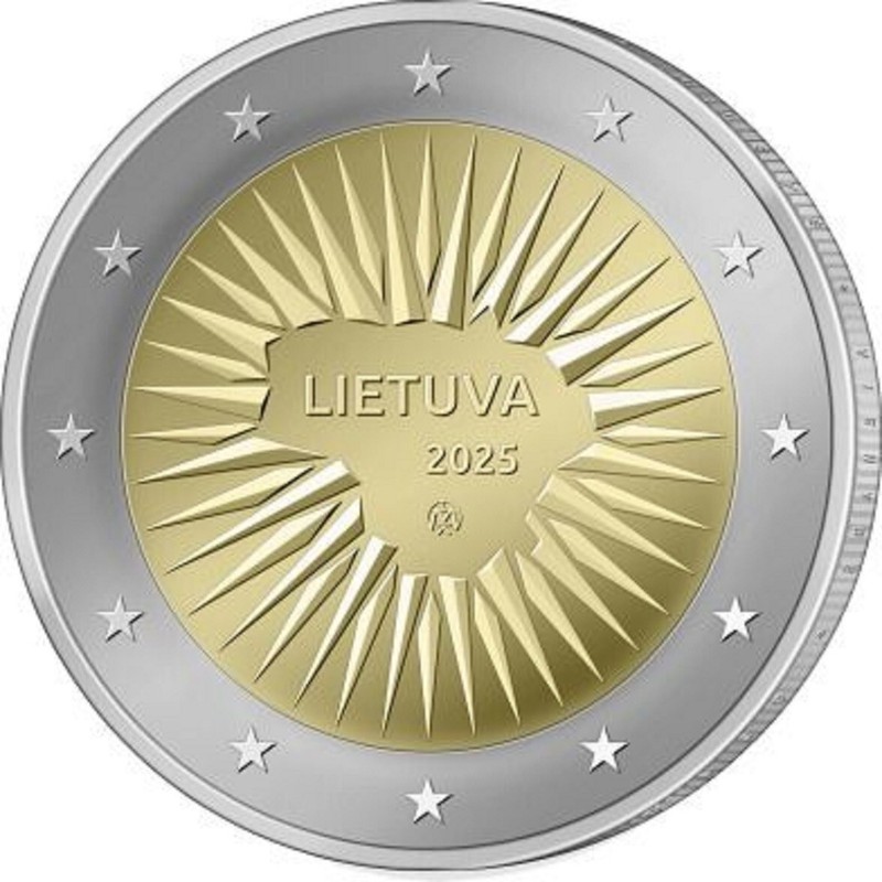 Prevente PièCe 2€ Lituanie 2025. ComméMo. La DéFense. Envoi En Suivi.