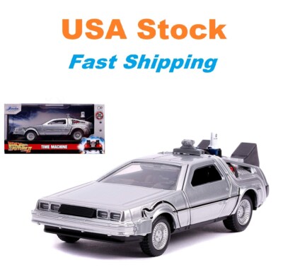 Back to the Future 2, DeLorean DMC Time Machine, Diecast Model Car, 5.25'', 1:32