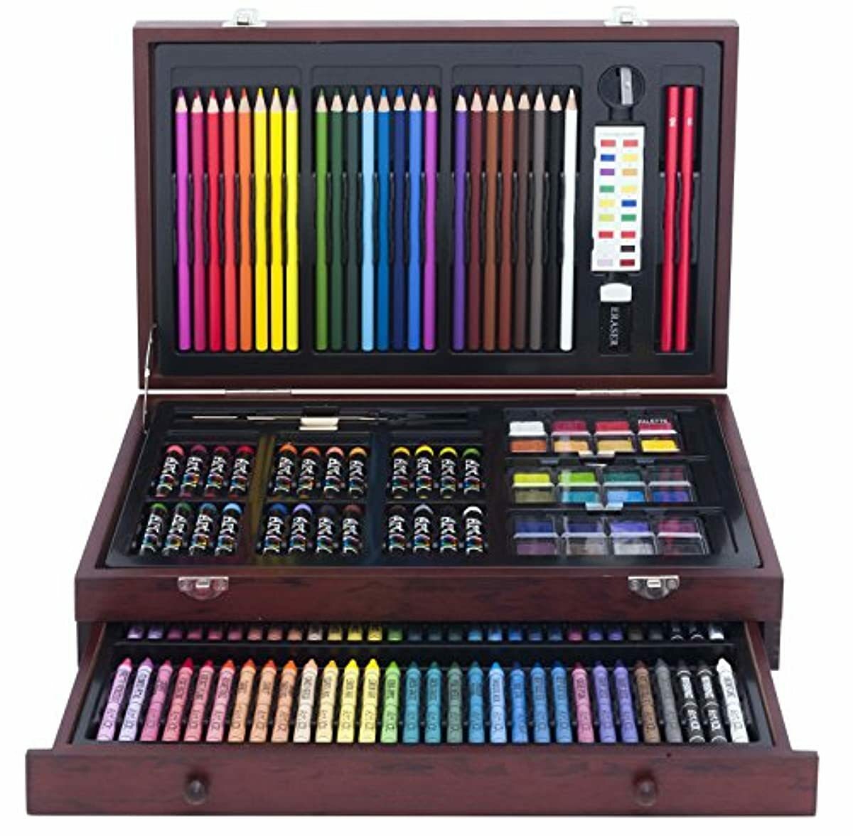 Art 101 142-Piece Wood Art Set Deluxe Wood Case | eBay