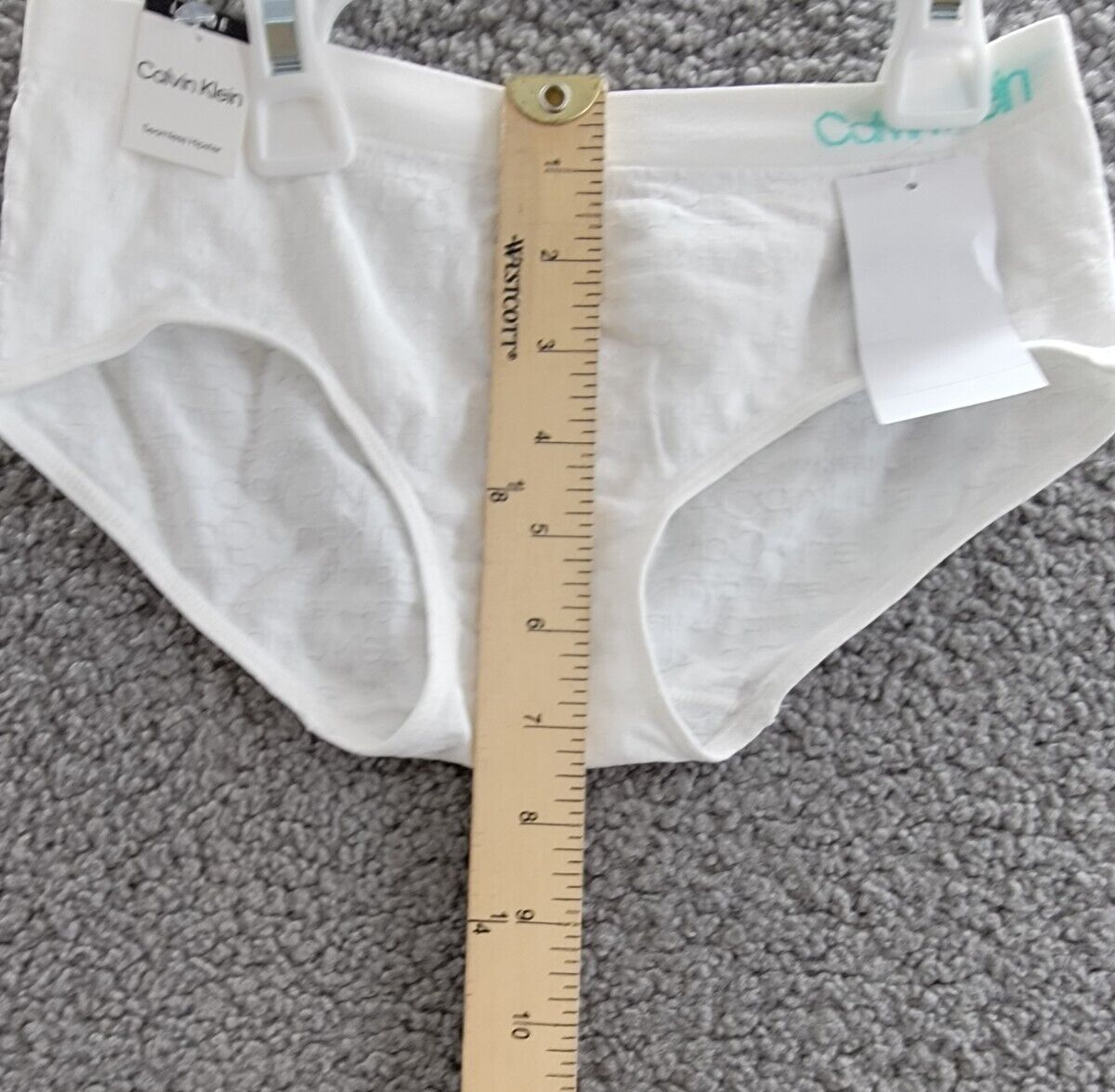 Calvin Klein Seamless Hipster Underwear Girls L (10-12) Classic White Pull On - Picture 7 of 16
