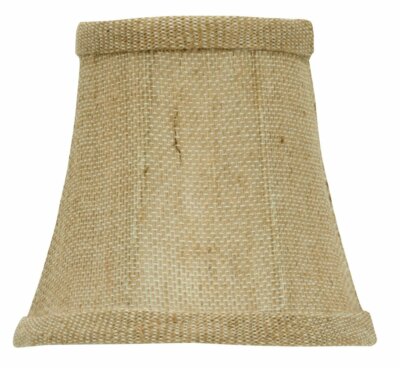 Burlap 4 Inch Chandelier Mini Lamp Shade English Barrel Drum