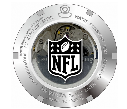 Pre-owned Invicta Nfl Las Vegas Raiders Men's 47mm Grand Diver Automatic Watch 45025
