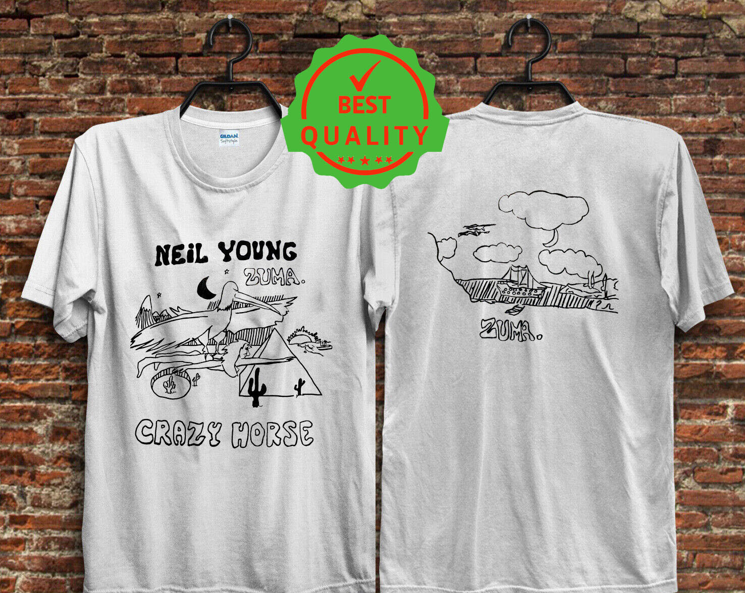 Neil Young Zuma シャツ Sサイズ HOT ITEM! vintage neil young zuma crazy horse T SHIRT S-5XL