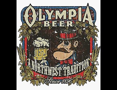 Olympia Oly Beer Northwest Tradition Sticker Retro Old School Beer Car Tumwater