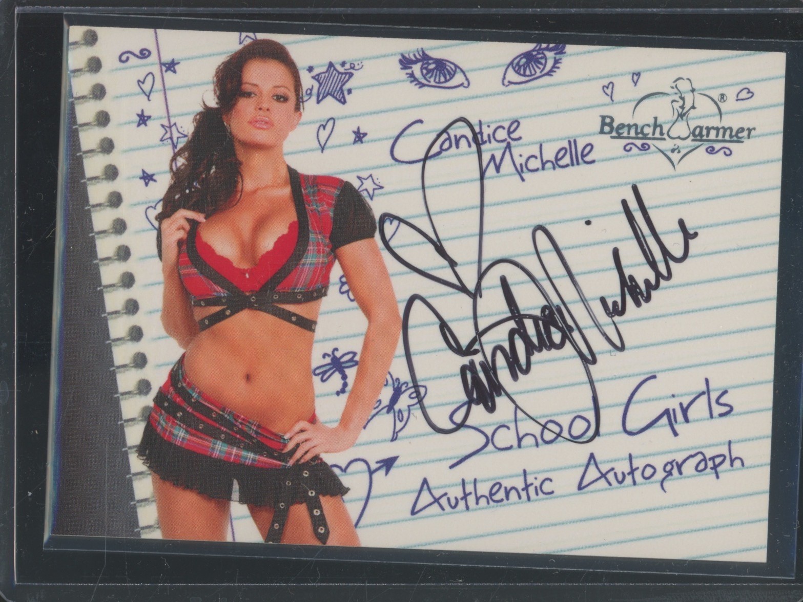 2006 Bench Warmer School Girls Candice Michelle Auto Autograph