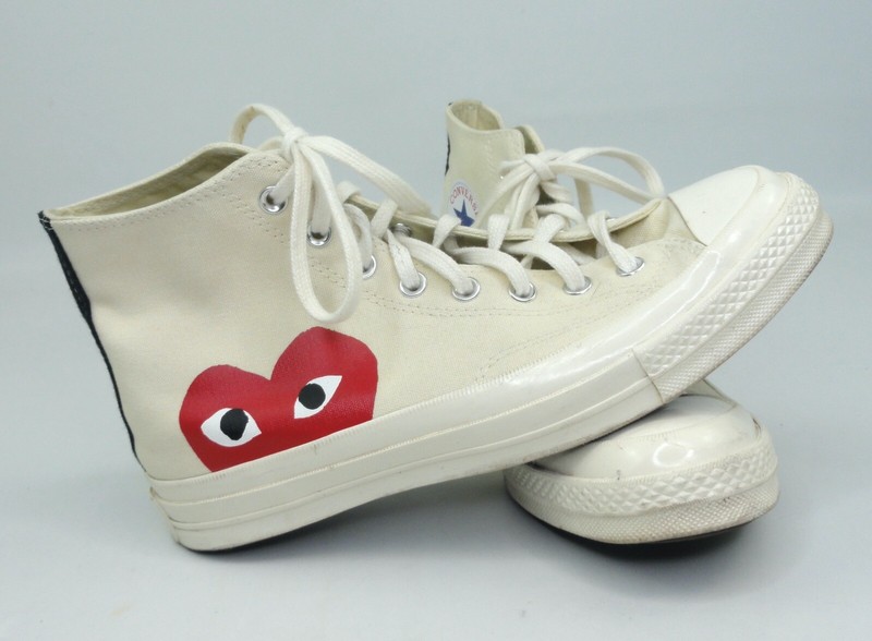 コムデギャルソン Converse All Star Play Comme des Garcons Shoes Milk White 150205C