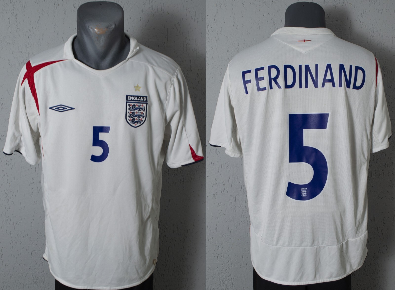 イングランド　FERDINAND ユニフォーム England Ferdinand Jersey World Cup 2006 Home Football Soccer