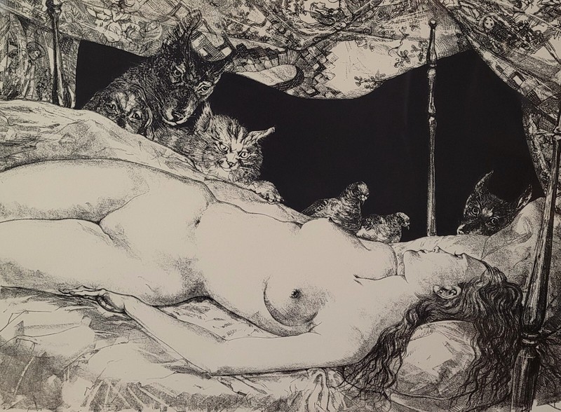 LÃ©Onard-Tsuguharu Foujita (1886-1968) - Le RÃªVe - Lithographie - Grand Format