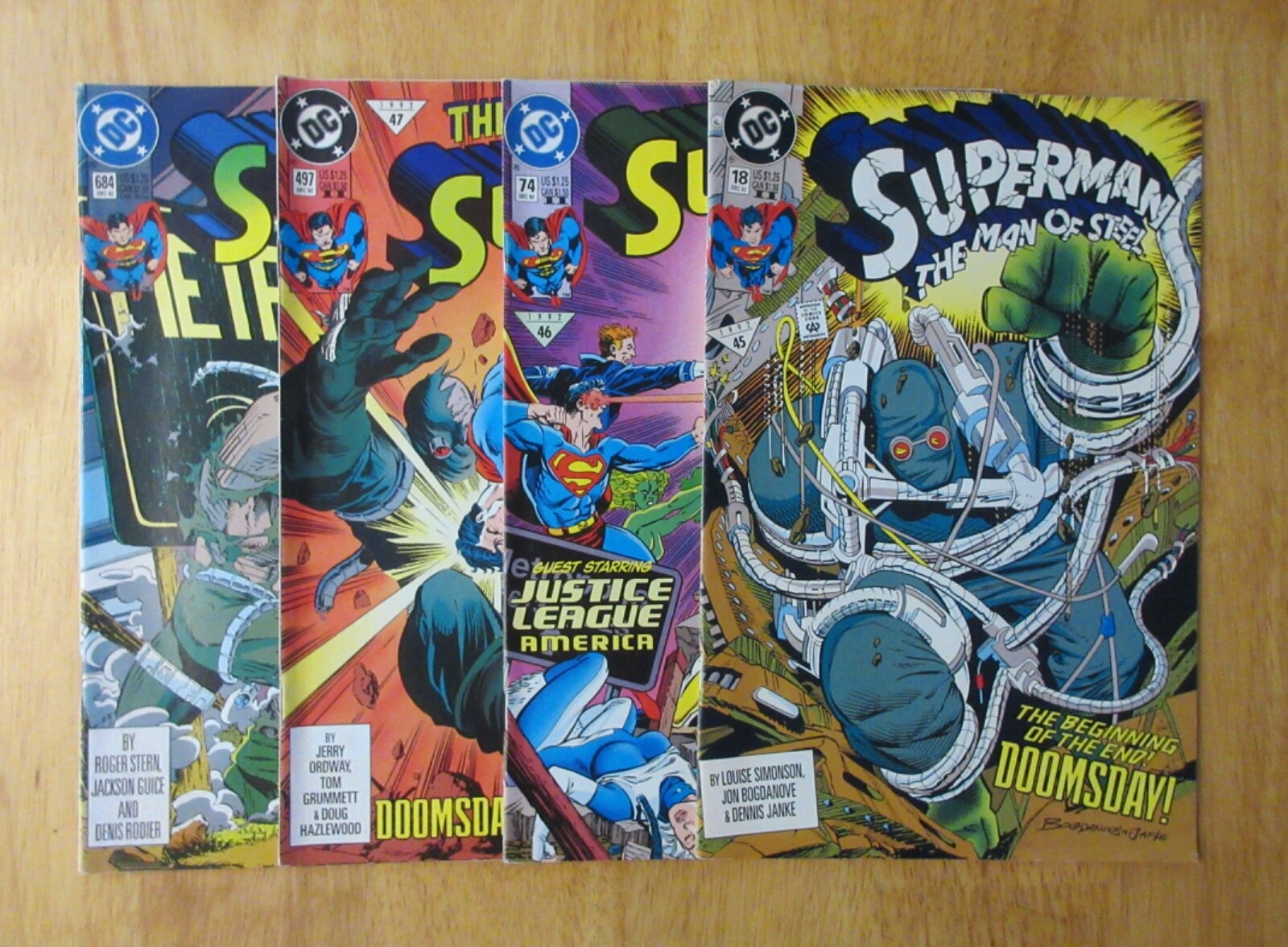 オージースミース Lot of *4* SUPERMAN Doomsday Keys! MAN OF STEEL #18 + 74