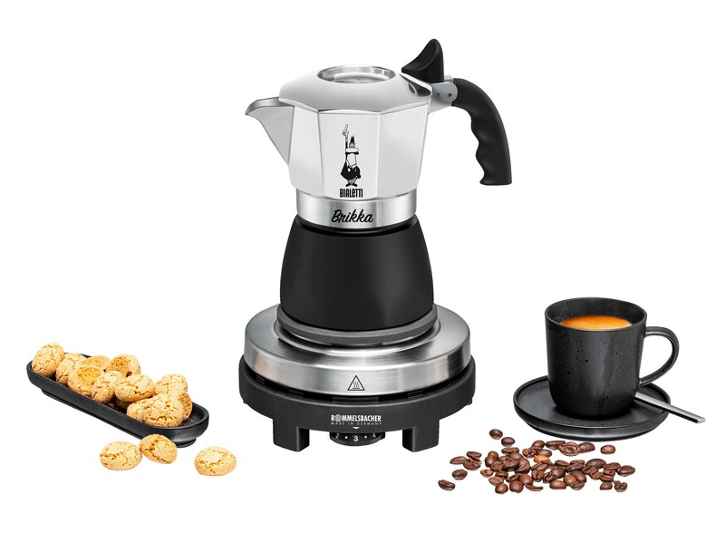 Rommelsbacher Rk 505/K Espresso-Set Edelstahl/Schwarz