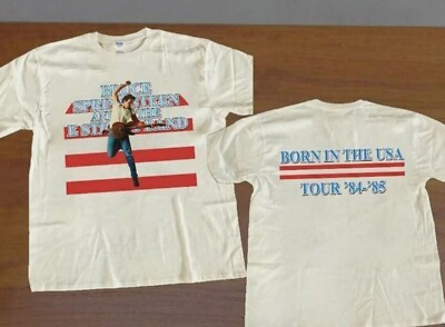 VTG Bruce Springsteen and E Street Band Born in The USA Tour 84-85 T-Shirt Allsi
