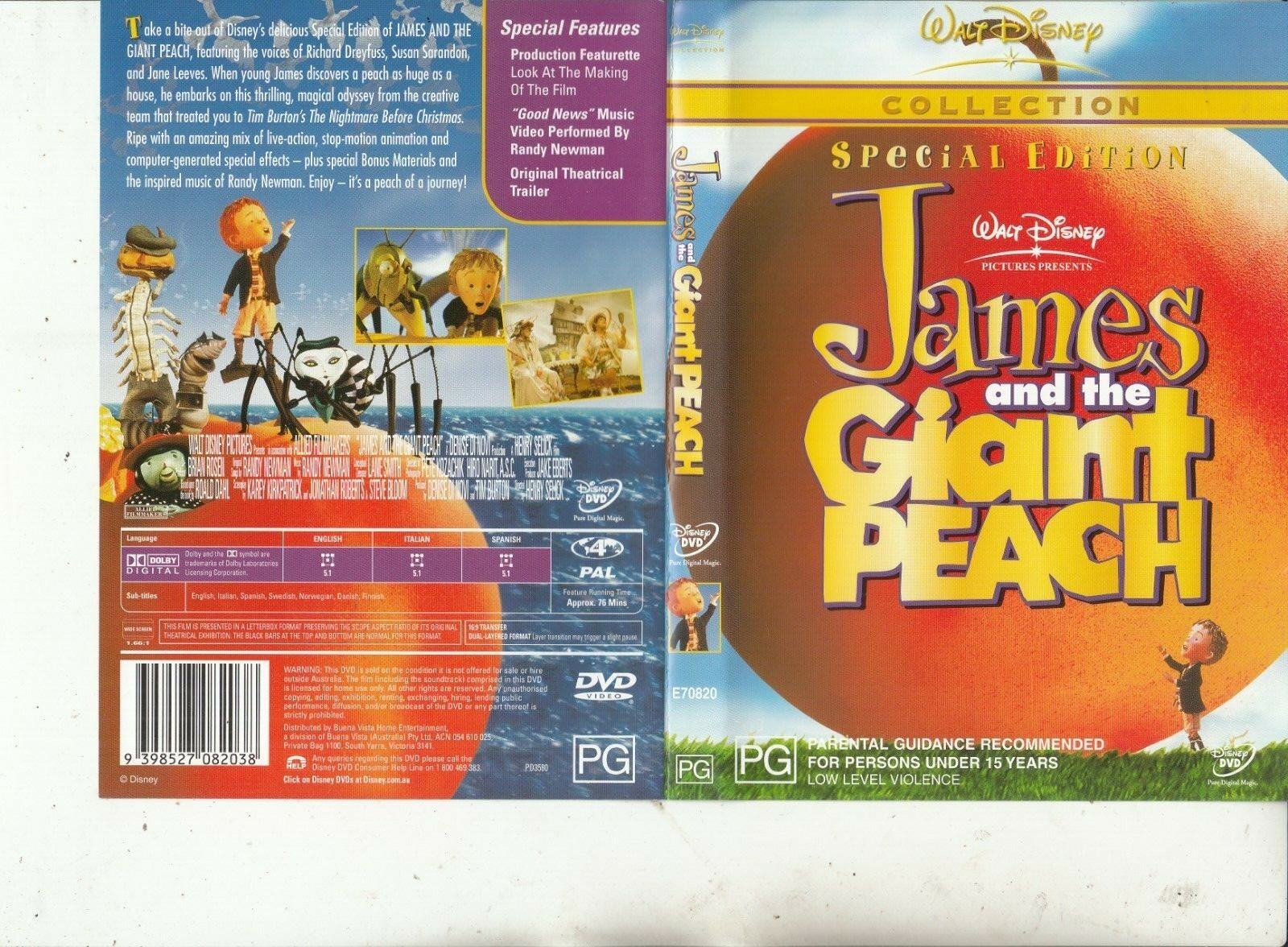 James And The Giant Peach-1996-Walt Disney Collection-Movie