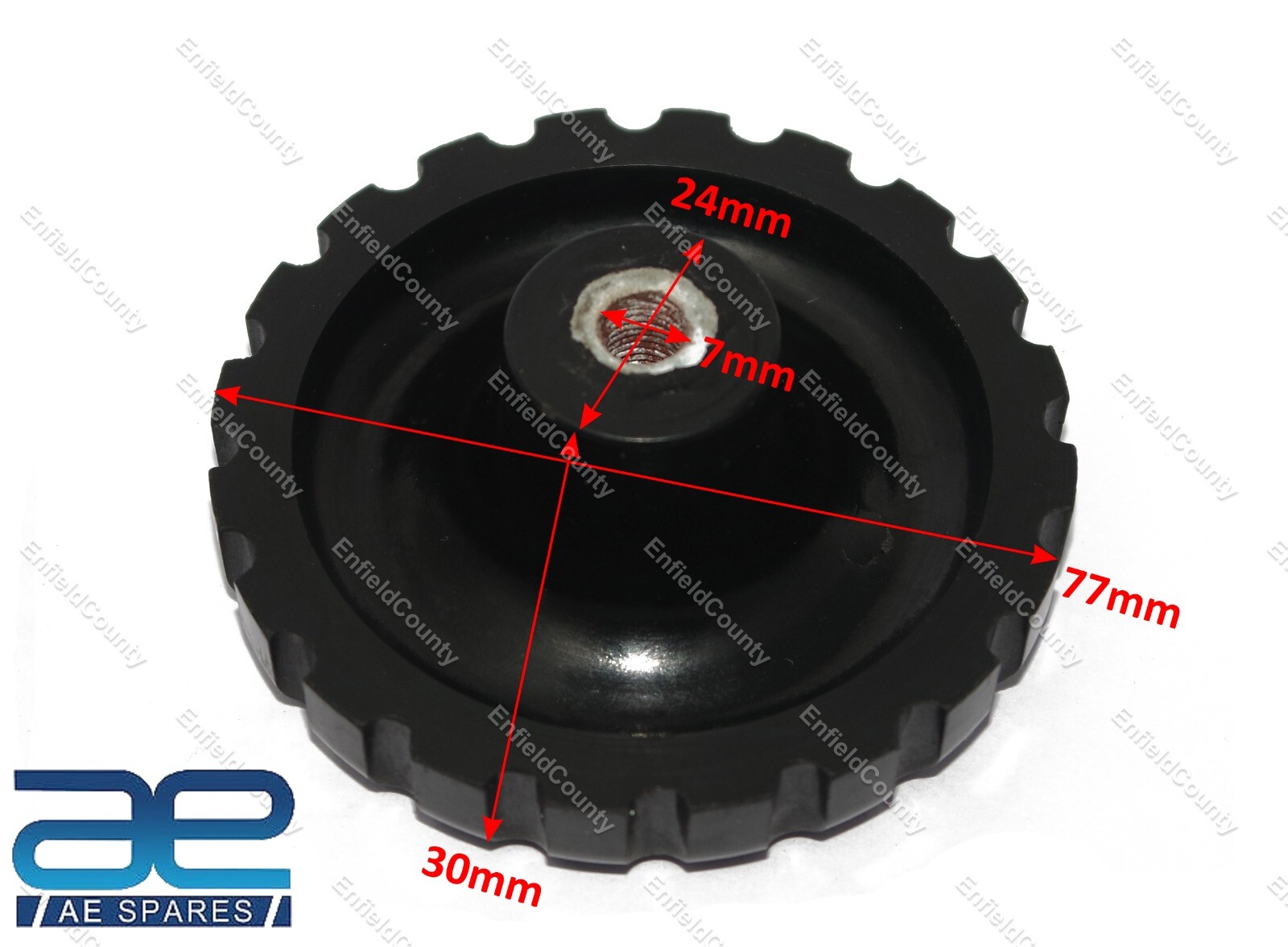 Steering Damper Knob Bakelite Black Fits For Norton Motorcycle