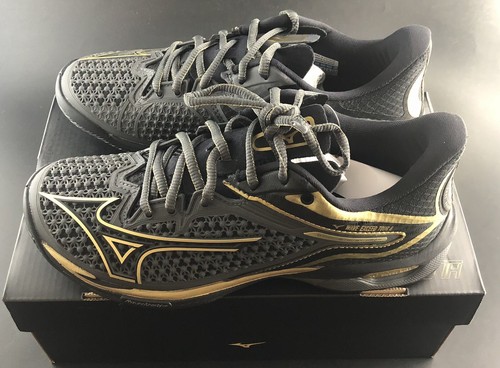 MIZUNO Wave Exceed Tour 6 AC 10th 61GA247752 Dark Gray Gold Black