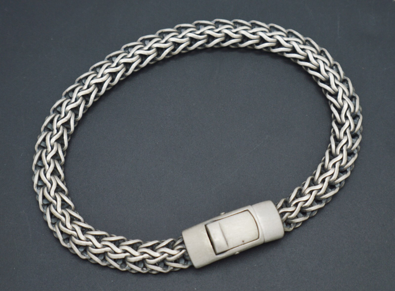 アクセサリー Tribal link chain bracelet silver 925 925 Sterling Silver Biker Men's Woven Tribal Weave Chain