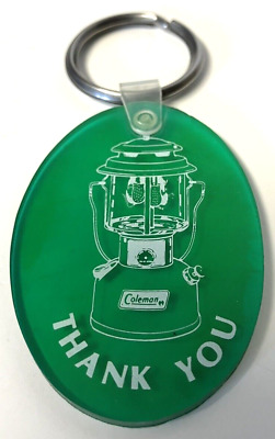 Vintage Coleman Lantern Co DEALER THANK YOU Key Chain Fob Advertising