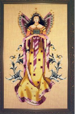 Mirabilia Cross Stitch MD66 Fairie Treasures semi kit chart,linen,beads,threads