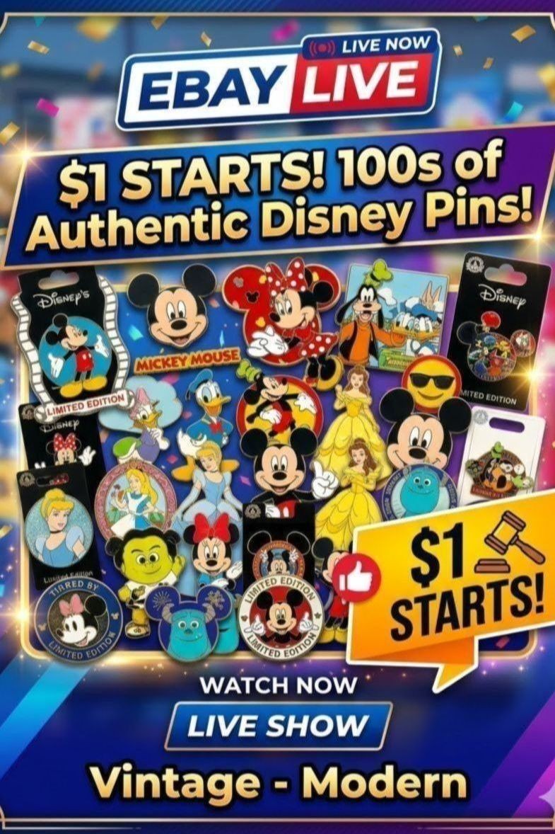 $1 Start Authentic Disney Pins! 100s to Choose From! w/Aaron | eBay ...