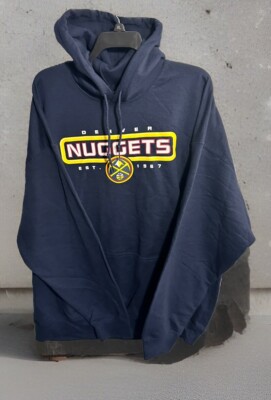 NBA Denver Nuggets Hoodie, Sweatshirt, Sz. L in Blue, MSRP 49.99 NWT