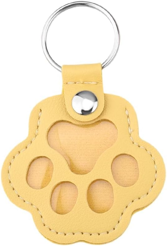 Dog Pet Memorial Gift Keychain for Cat Paw Print Key Chain Charm for Dog Pet Fur