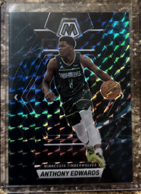 2022-23 Panini Mosaic #26 Anthony Edwards Genesis Case Hit