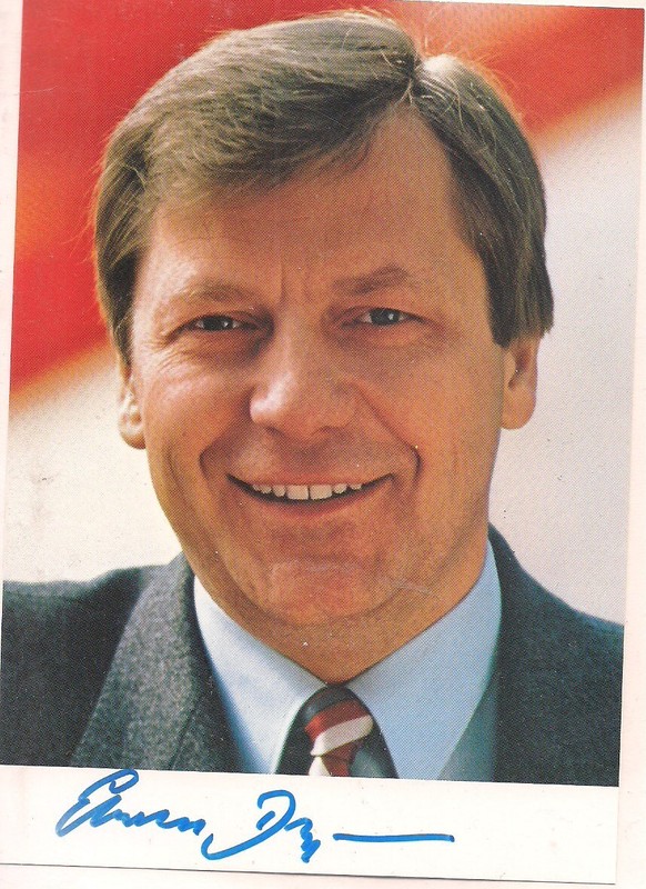 Autogramm Eberhard Diepgen Regierender BÃ¼Rgermeister Berlin