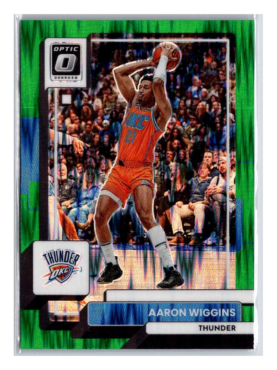 Aaron Wiggins 2022-23 Panini Donruss Optic Green Shock Prizm #56