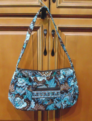 Vera Bradley Retired Amy Shoulder Bag Java Blue EUC HTF