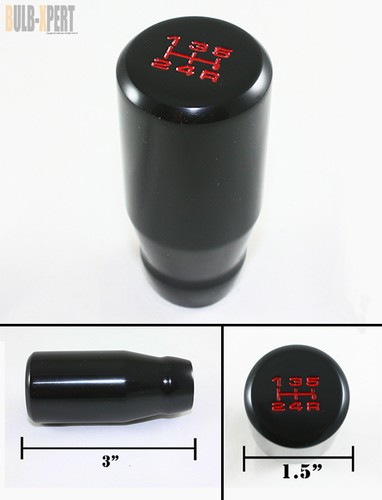 miliページ M12 X 1.25 BLK 3'' LONG 5 SPEED MANUAL WEIGHTED SHIFTER