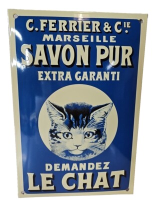 plaque émaillée Savon Le Chat Marseille