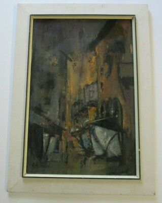 RARE MALAYSIA PAINTING SELANGOR LIM KONG MING MODERNIST IMPRESSIONIST VINTAGE 