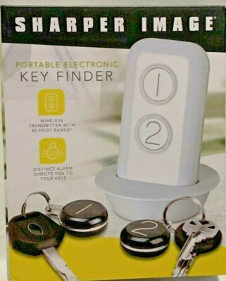 Sharper Image Portable Electronic Key Finder 45 FT Range for 2 set of keys