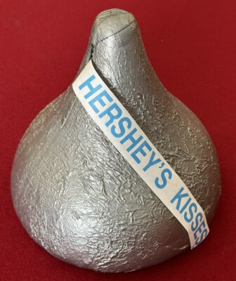 Vintage Hershey Bank Giant Kiss Bank Foil Wrapped Large Size Kiss 9''