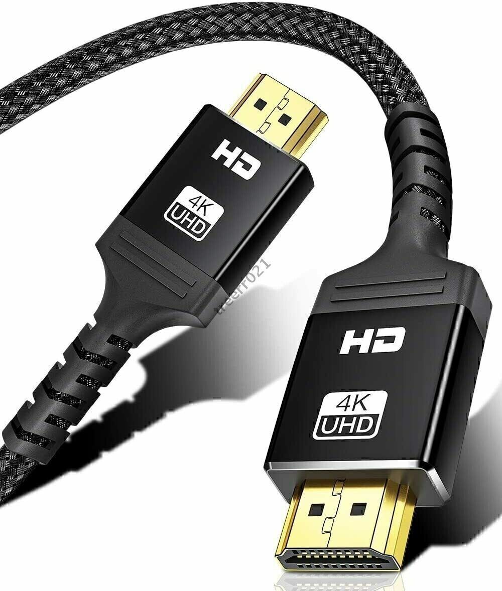 6Ft/3m 8K HDMI 2.1-8K@60Hz 4K@120Hz - HD UHD Cable For PS4 PS5 TV BOX Projector