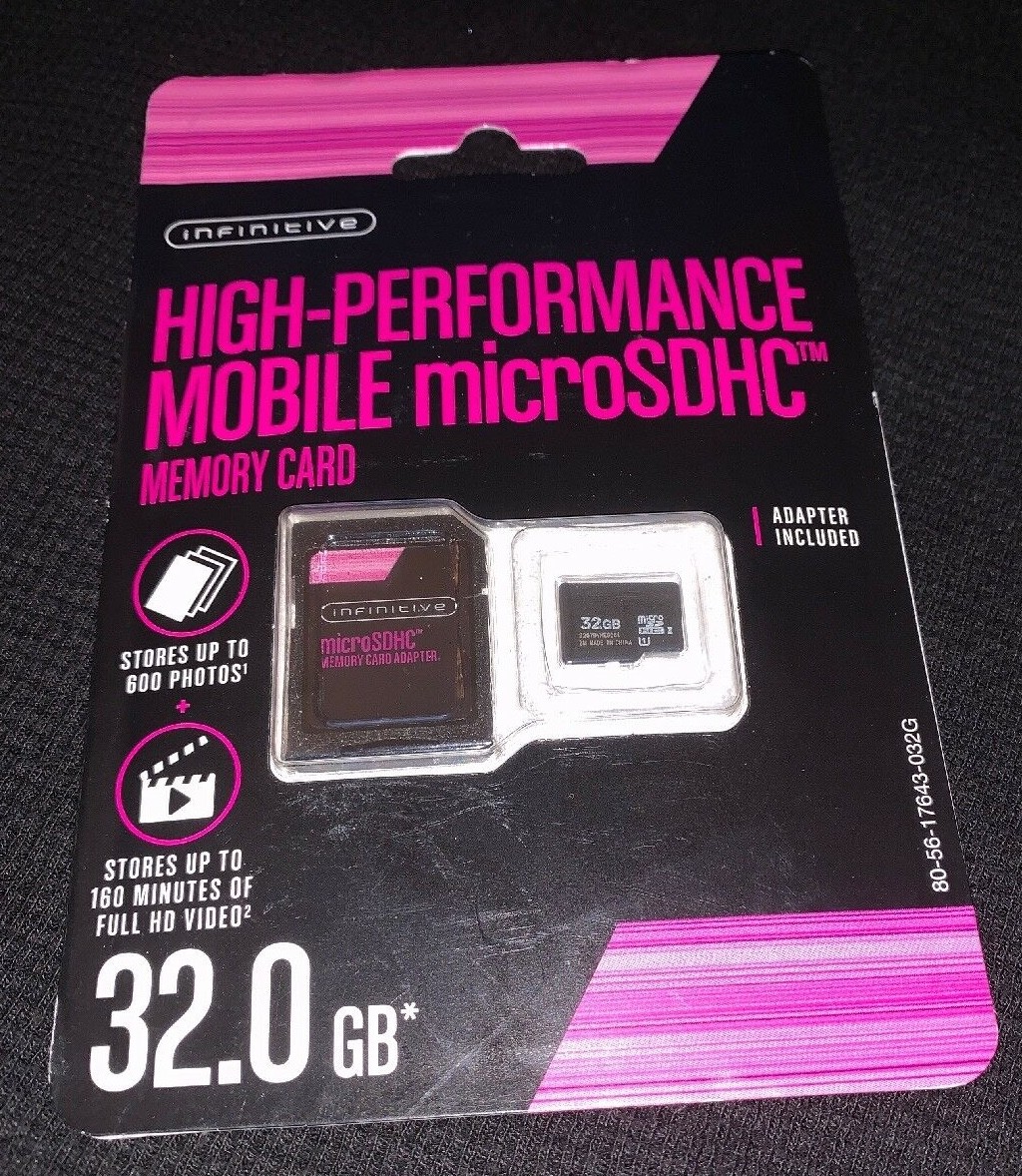 Infinitive High Performance Mobile MicroSDHC 32GB NEW FREE SHIP